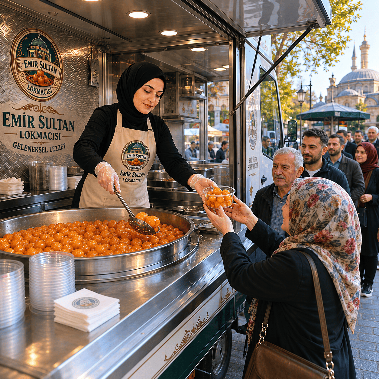 Emir Sultan Lokmacısı dağıtım aracı